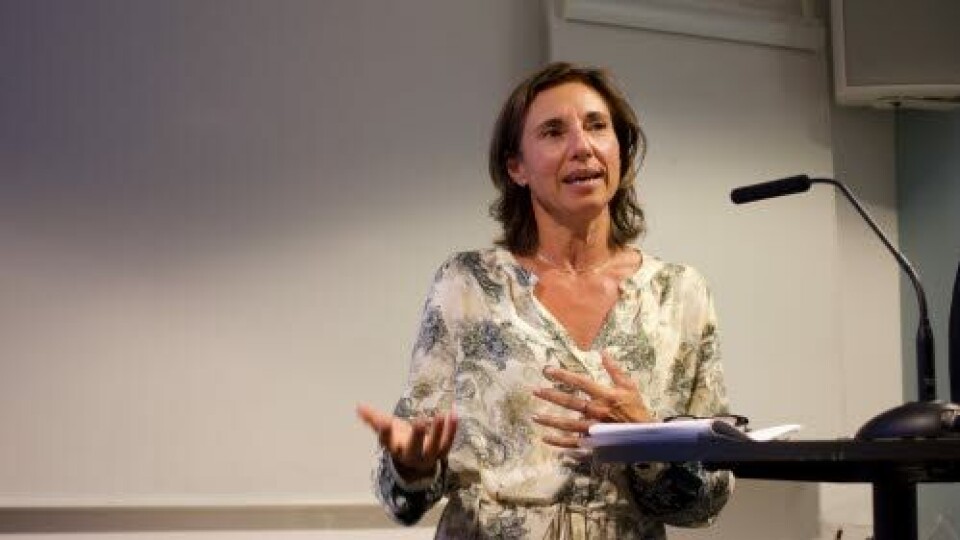 Veronika Barrabés, styreleder i LMI og daglig leder i Novartis Norge, sier hemmelige priser er et grunnleggende prinsipp for å gjøre butikk i Norge. Foto tatt i annen sammenheng: Julie Kalveland